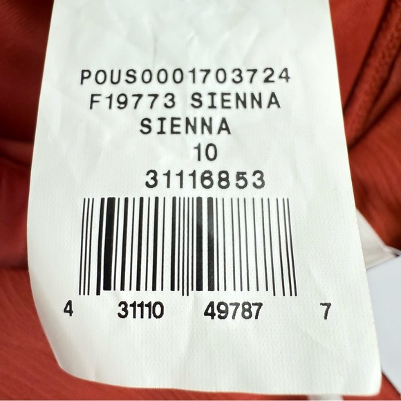 NWT David's Bridal Sienna orange high neck long chiffon dress size 10 - Picture 12 of 15